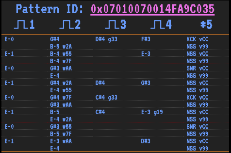 Screenshot of the Autotracker algorithmic composition